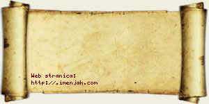 Isidor Trnjaković vizit kartica